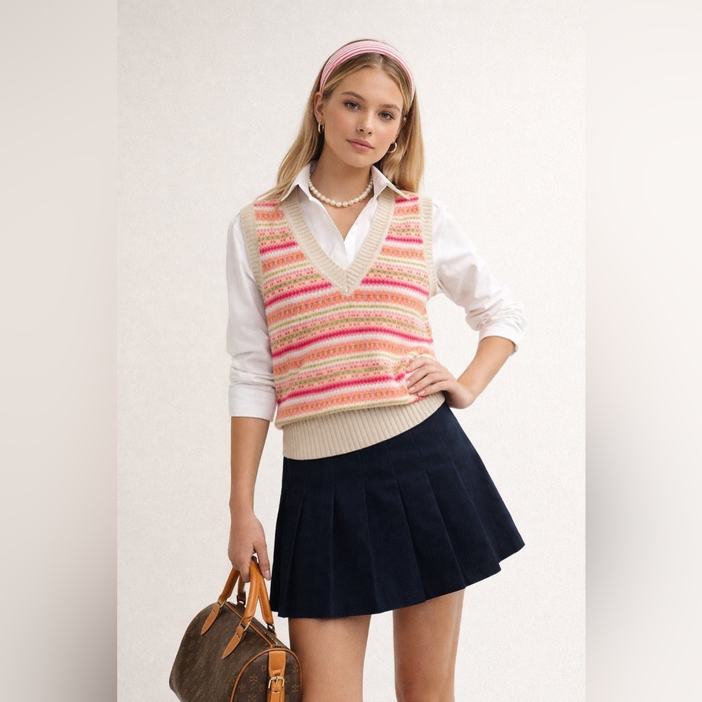 Lilly Pulitzer | Fair Isle Sweater Vest Size Small